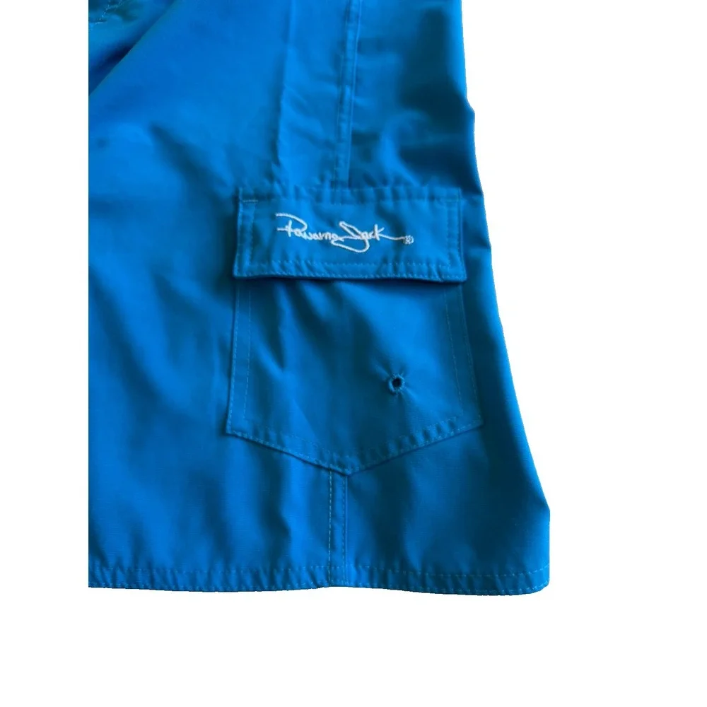 Panama Jack Men's Board Shorts / Bathing Trunks; Turquoise; Stretch; Size Medium